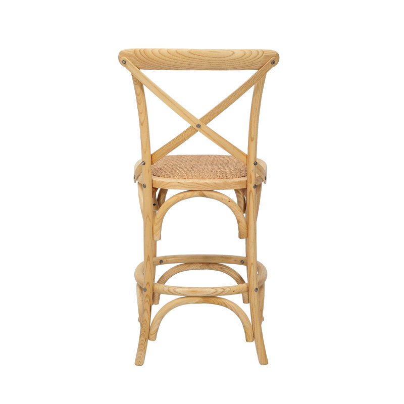 Tabouret Lisa, Tabouret de comptoir (siège d'une hauteur de 24,4, Nature