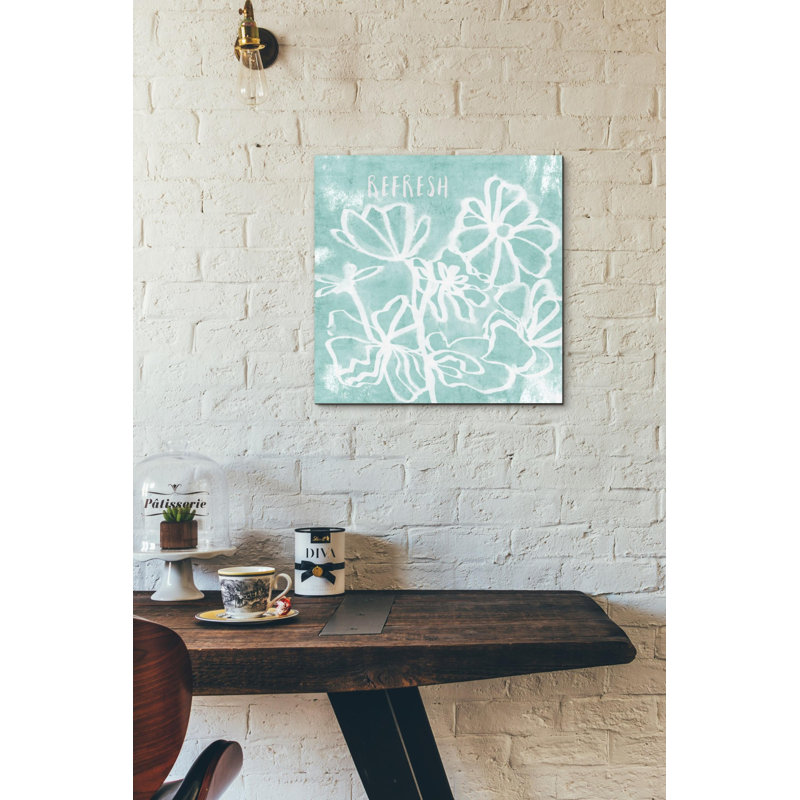 « refresh menthe », ensemble d’impression sur toile tendue, H 12 po x l 12 po
