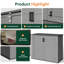 Plastic Outdoor Storage Shed Vertical Storage Cabinet-135599747