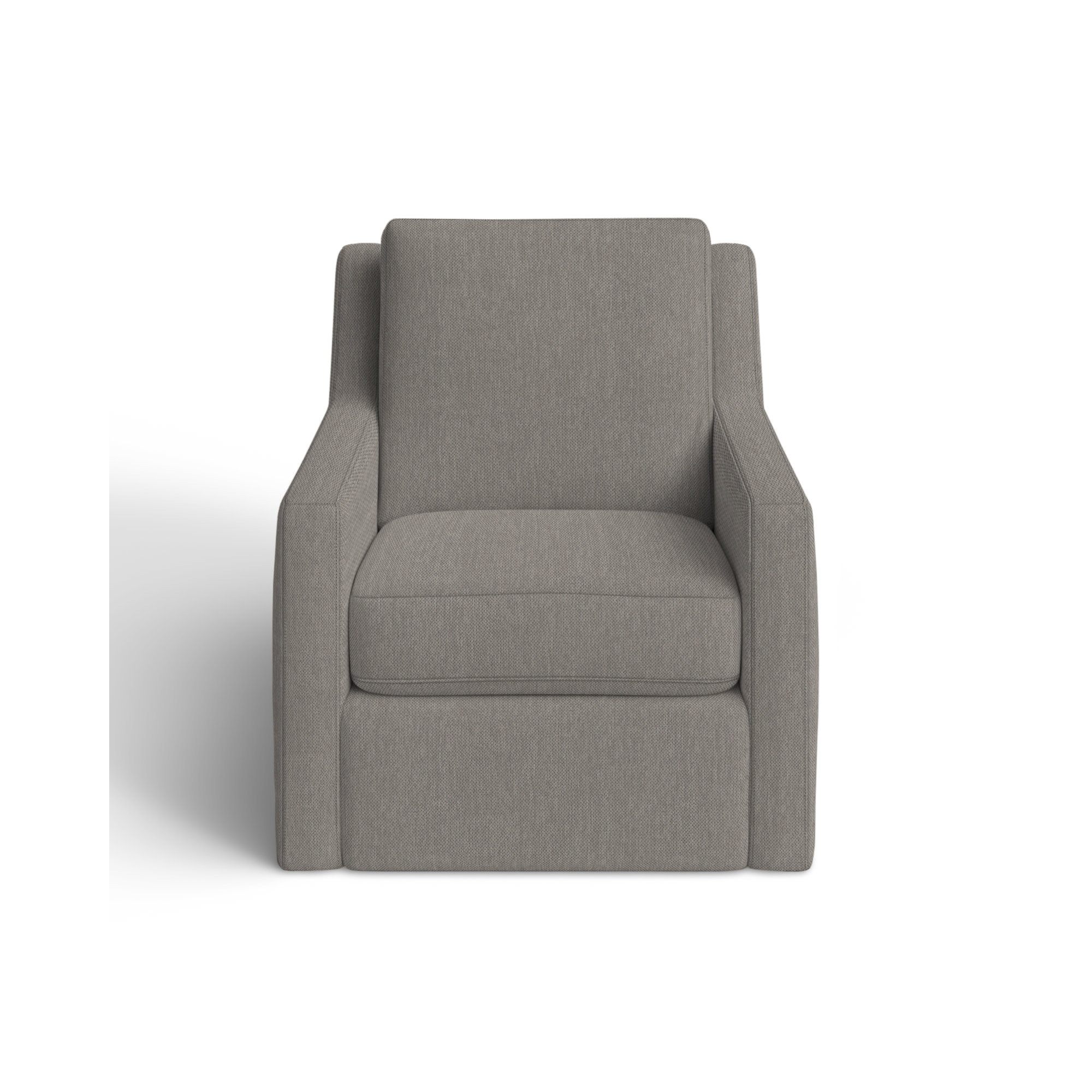 Milunka Upholstered Armchair, Peyton Gray Performance Twill