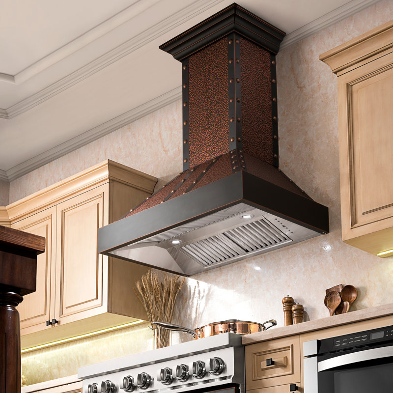 36" DuraSnow® 700 CFM Ducted Wall Mount Range Hood, Satin Stainless Steel, 36"