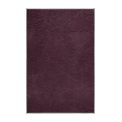 Machine Washable Abstract Brown Area Rug