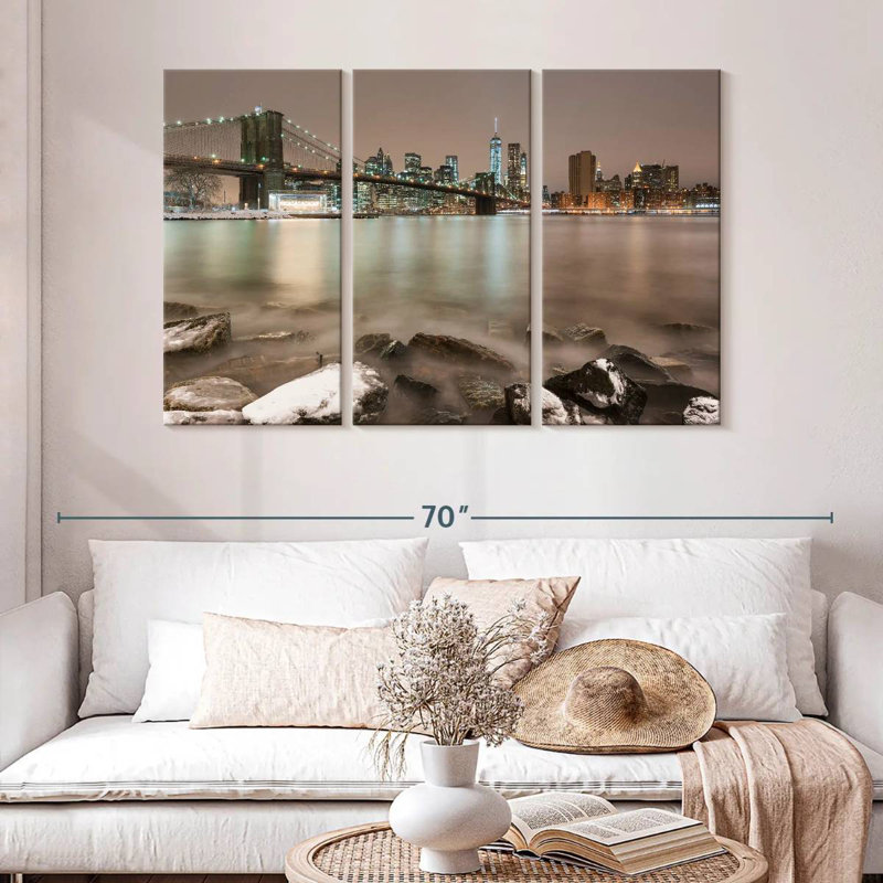Pont Sebbie Winter de Brooklyn, H 32 po x l 50 po