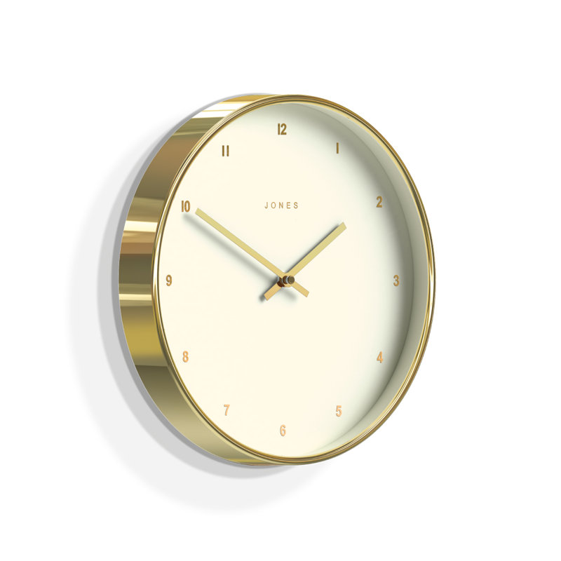 Studio Acrylic Wall Clock, Gold