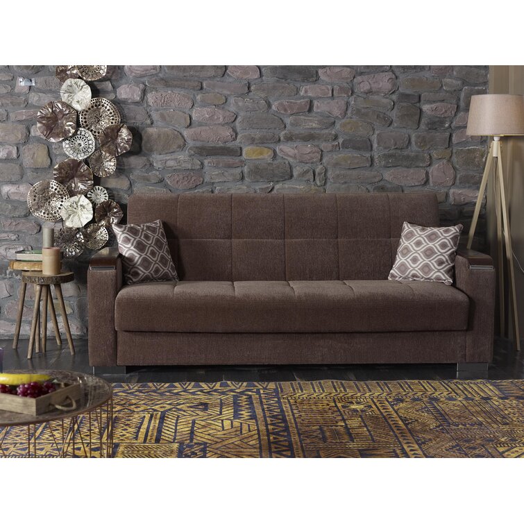 89 Square Arm Sofa Bed