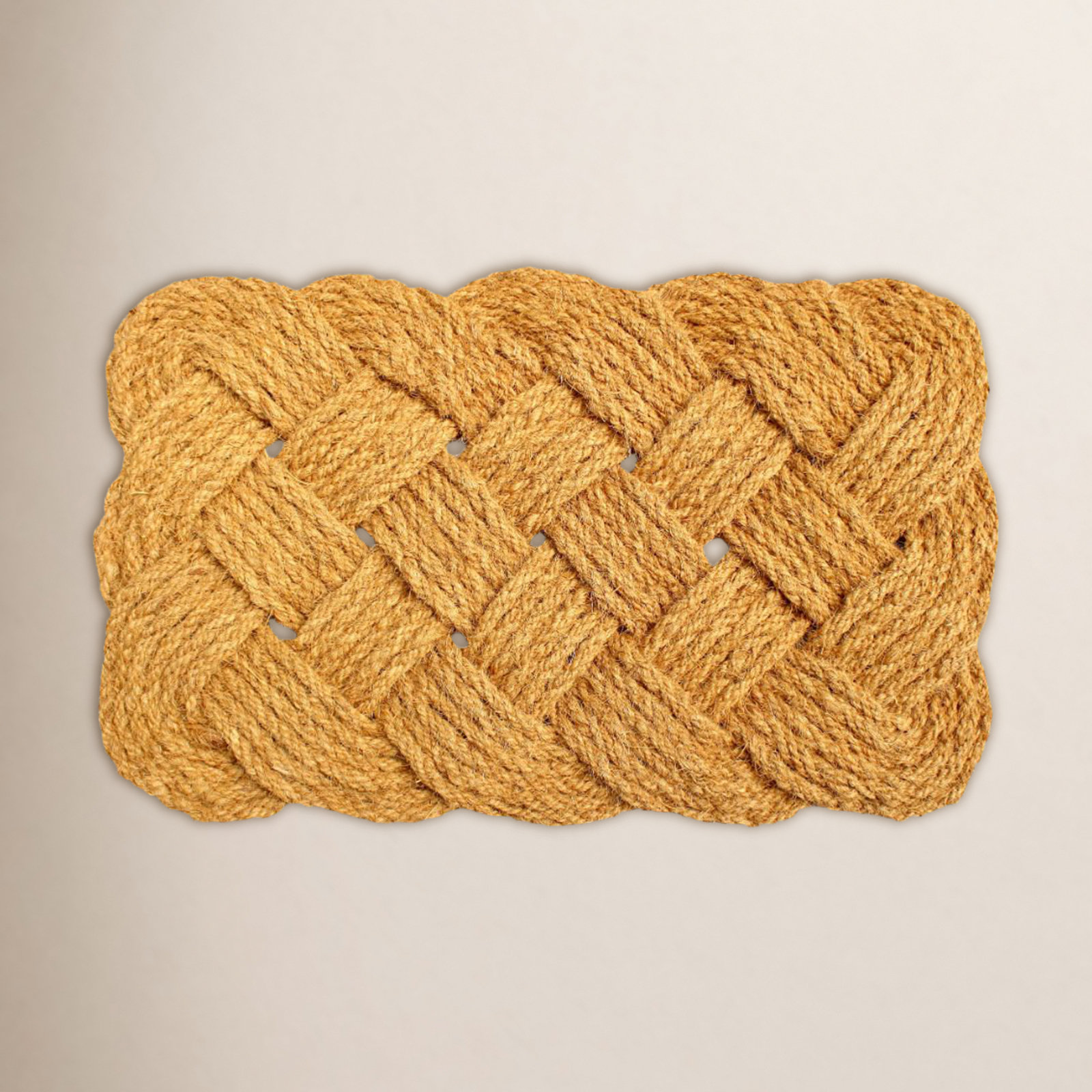 Birch Lane™ Serafine Hand-Knotted Coir 30 in. x 18 in. Outdoor Door Mat & Reviews | Birch Lane