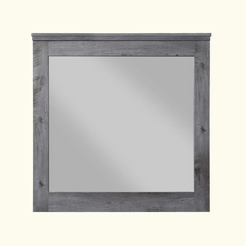 Miroir rustique à finition chêne gris