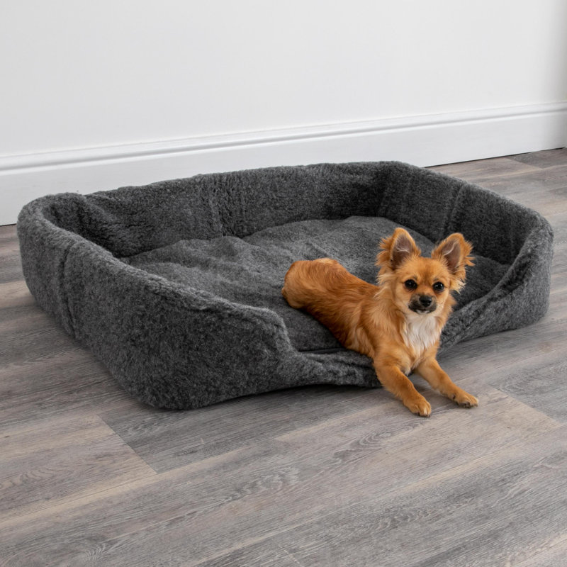 Azaiah Fleece Pet Bed, 15cm H x 90cm W x 60cm D, Grey