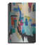 Art mural en métal luxueux «Time Capsule C» par Farida Zaman, 16 po x 24 po