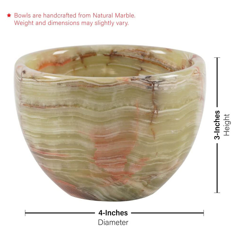 Handmade Marble Decorative Bowl, Green