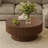 Round Drum Coffee Table with Storage-389920642-393056295