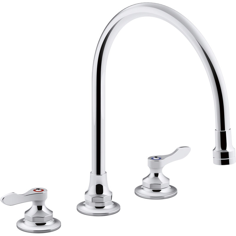 Triton Bowe 1.5 gpm Kitchen Sink Faucet with 9-5/16 In. Gooseneck Spout, Aerated Flow and Lever Handles
