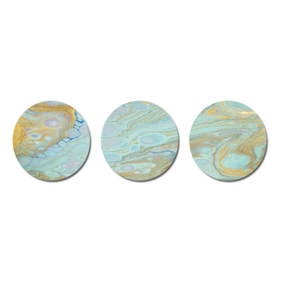 Modern Abstract Wall Decor on Metal