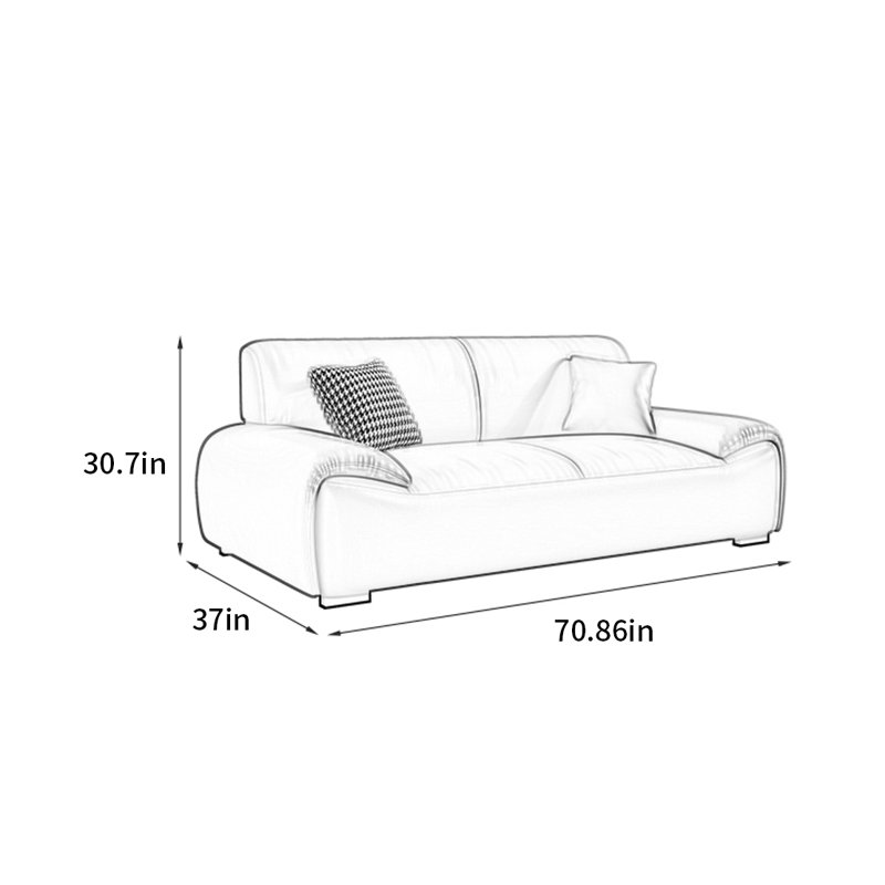 Gammage, 2, H 30,7 po x l 70,86 po x P 37 po