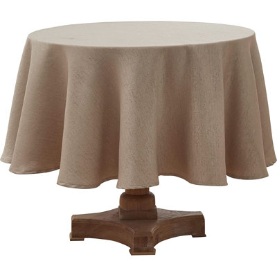 Nappe ronde en polytétrafluoroéthylène Addison résistante à l'eau et aux taches, gris
