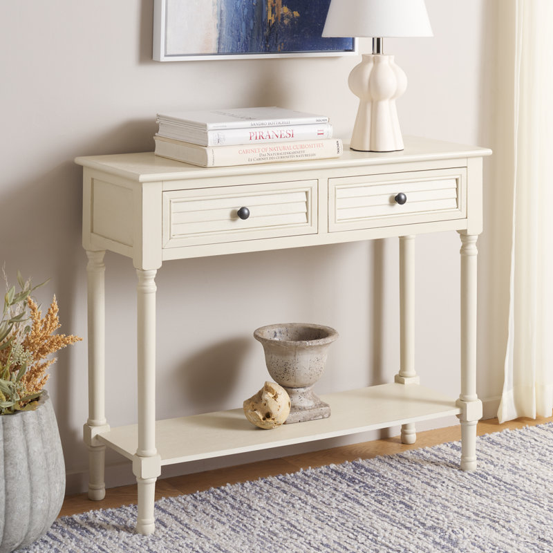Amondre 36'' Console Table, Distressed White