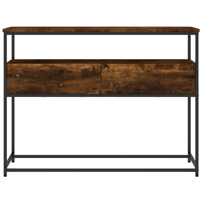Console Table, 75cm H x 100cm W x 40cm D, Smoked Oak