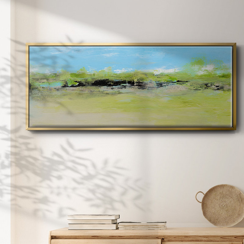 From the Terrace I- Framed Canvas, 24" H x 60" W