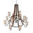 12 - Light Dimmable Tiered Chandelier