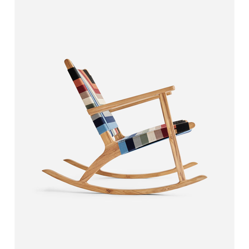 Masaya Rocking Chair, Vaqueano Pattern, Natural