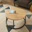 Table basse ronde de 31,5 po pour le salon