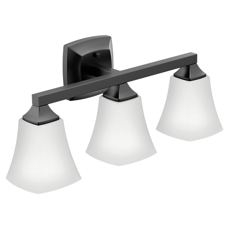 Moen Voss 4-Light Vanity Light, 3, Matte Black