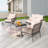 Aalaysia 5-Piece Outdoor Wicker Conversation Set
