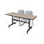 Table de nidification Nickilis, 2 chaises empilables Zeng-32668092-32668109