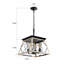 Lustre suspendu industriel 16 lumières en chêne 16 po, cage moderne, lumière suspendue réglable