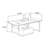 Modern Marble Top Coffee Table