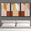 «Geometric Line», 3 pièces, cadre flottant, impression sur toile-79731345-79731346