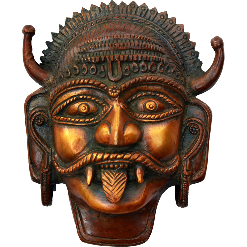 Décoration murale Bhairava, Brun foncé