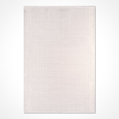 Tapis crème moderne antidérapant lavable à la machine