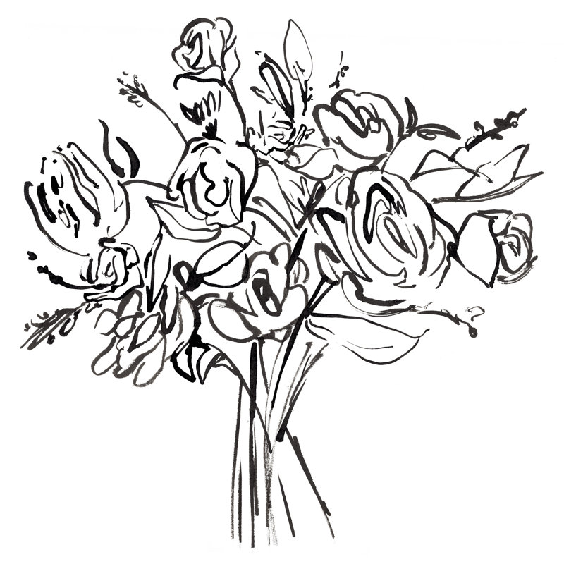Bouquet A Day II by Annie Warren - Wrapped Canvas Print, 76cm H x 76cm W