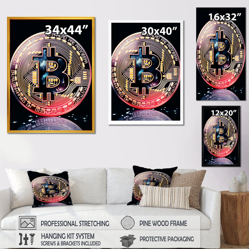 Rose et noir, Crypto, art mural, H 20 po x l 12 po x P 1 po, Cadre flottant noir