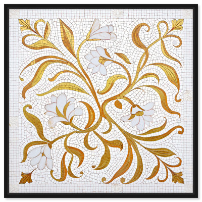 Reproduction d'art sur toile dorée albâtre par Art Remedy