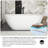 59.06 '' x 28.74 '' Soaking Plastic / Acrylic Bathtub