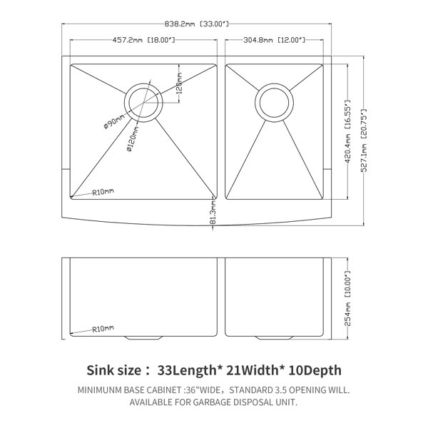 Dimensions du produit