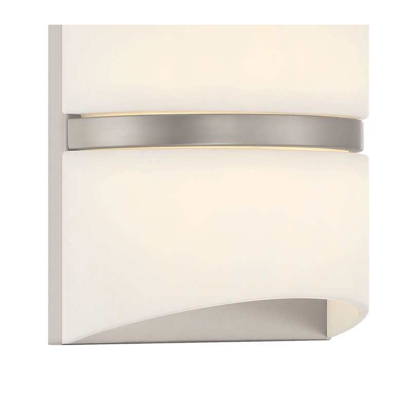 Steel LED Flush Mounted Sconce, 10.5" H x 8.5" W x 5" D