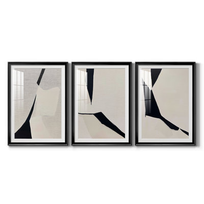 ABSTRACT Series DCXLI  -Custom Framed  Premium Print W Matt - 3 Pieces