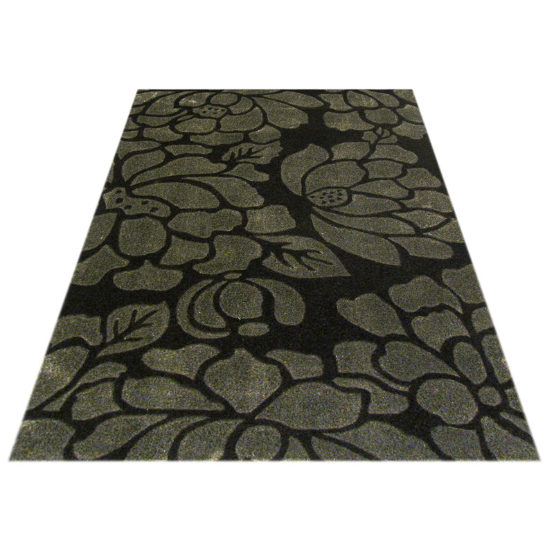 Frisee Floral Hand Woven Area Rug, Rectangle 120 x 180cm