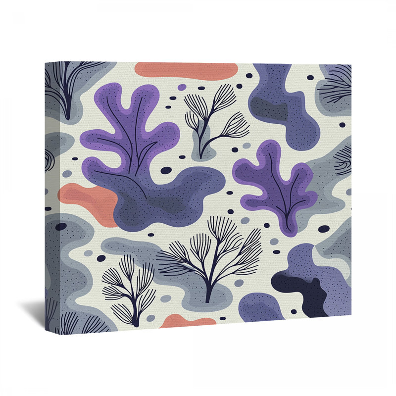 Toile recouverte de corail - décoration murale nature, H 24 po x l 36 po