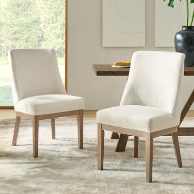 Chaise de salle à manger en bois massif Hedda de l 21,2 po (ensemble de 2)