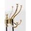 6 - Hook Freestanding Coat Stand with Storage in Gold/Black
