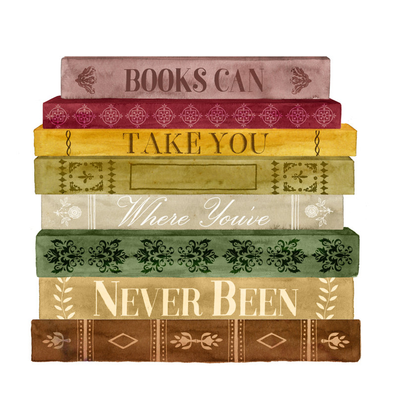 Book Lover II, H 12 po x l 12 po