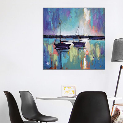 Light Breaking Through the Clouds 1 Piece Wrapped Canvas Painting