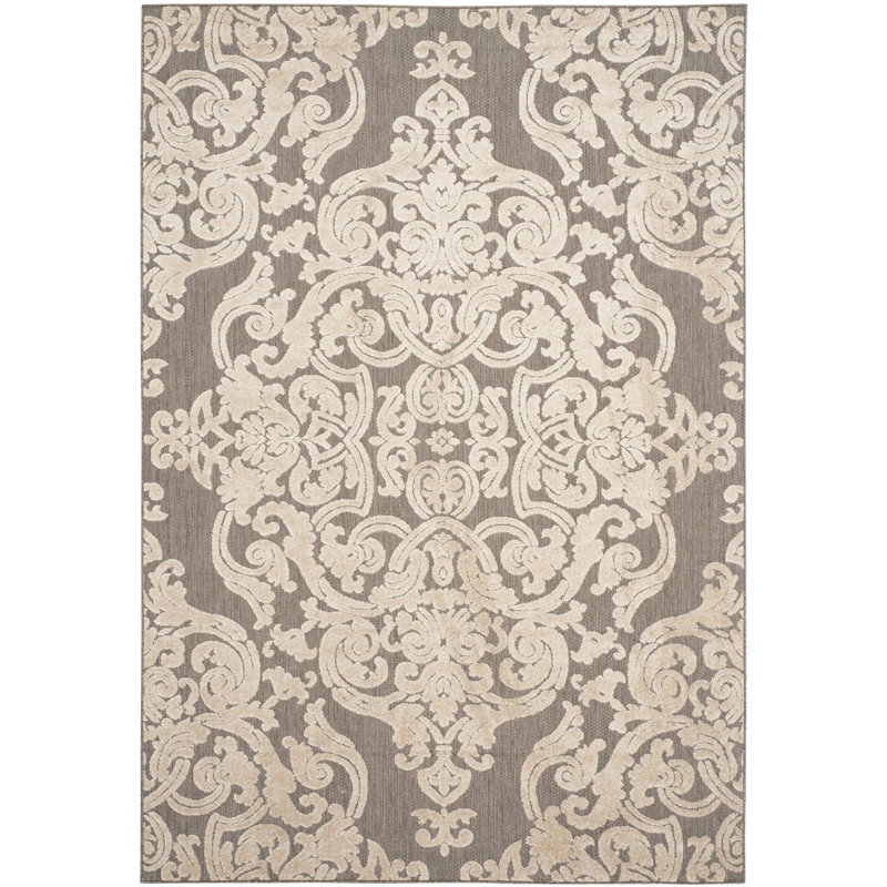 Ostrom Performance Damask Rug, Rectangle 8' x 11'2"
