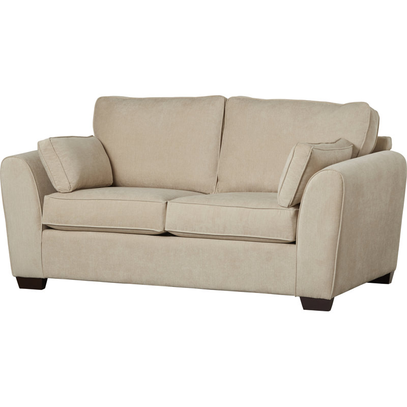 Bulma 2 Seater Sofa Bed, Cream Polyester Blend