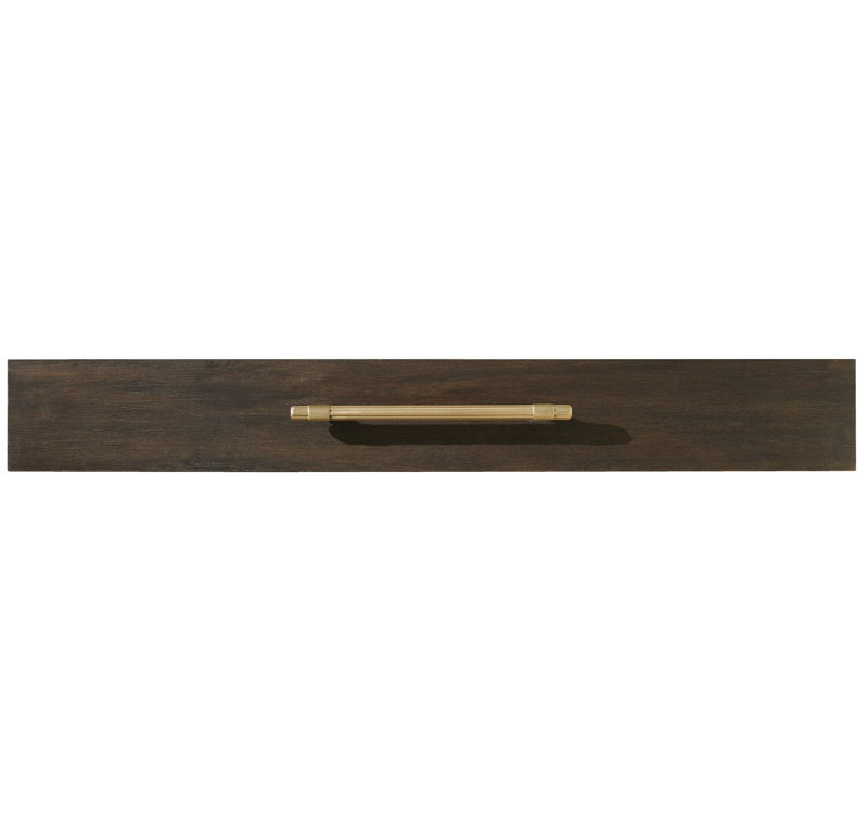Midnight Glass and Brass 1-Drawer Nightstand