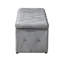 Ensemble de repose-pieds rectangulaire 1 pièce en velours avec 2 repose-pieds